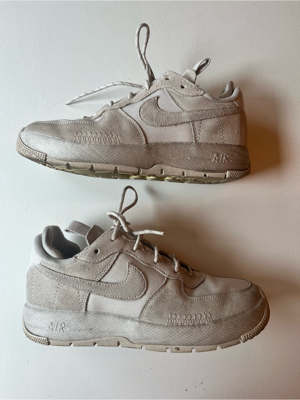 WMNS Nike Air Force 1 Wild Sneakers Phantom / Light Orewood Brown. Size 8.